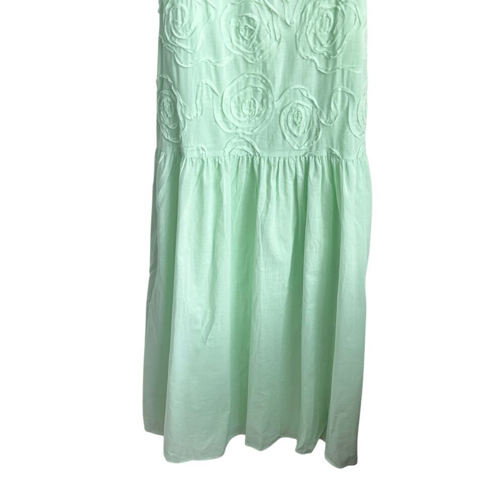 Bec & Bridge Haze Textured Floral Maxi Dress Mint Green Women's Size US 2 NWT - Picture 6 of 14